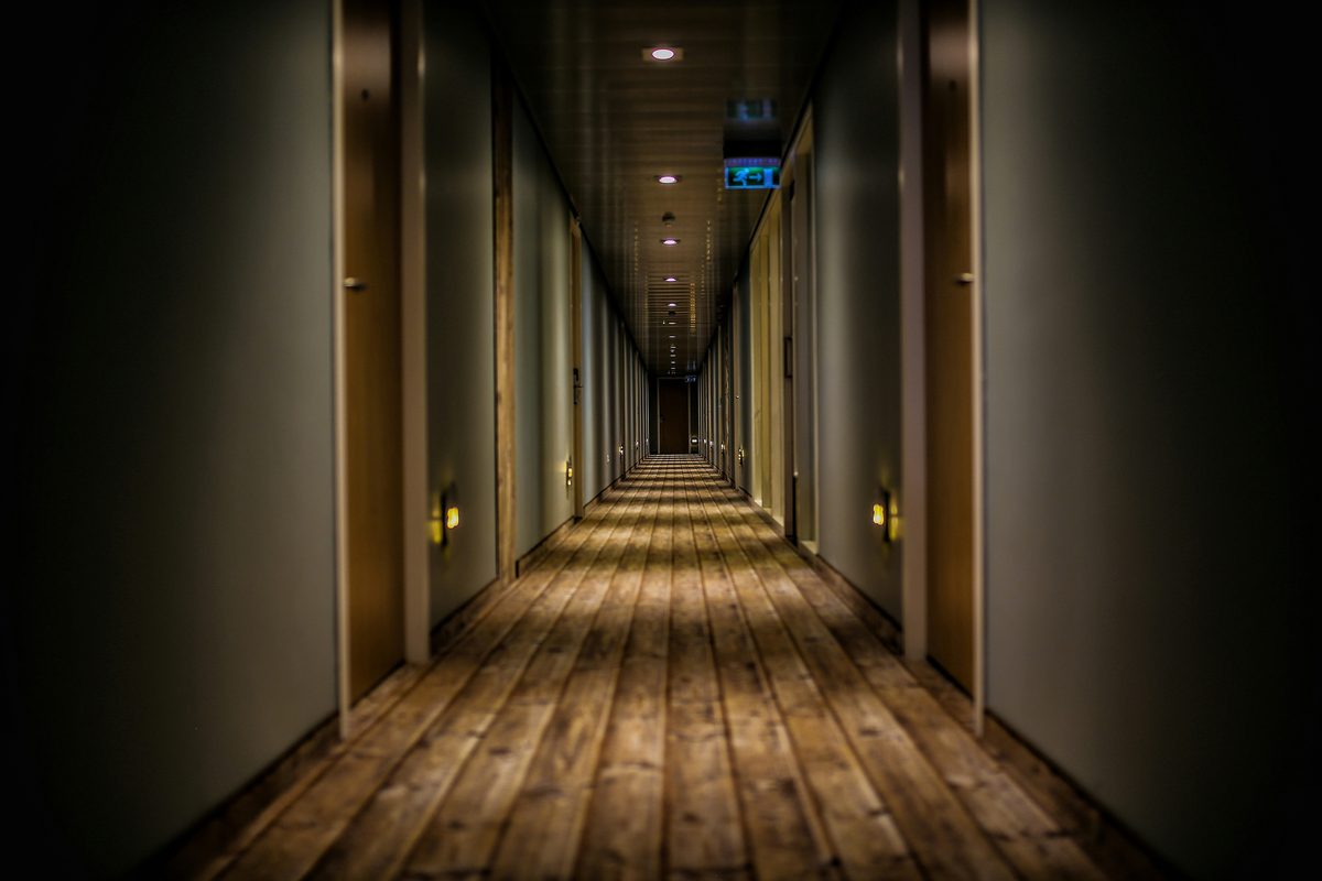 Hotel hallway renovation, Winnipeg